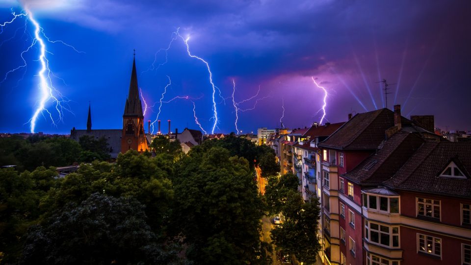 Gewitter über Berlin
