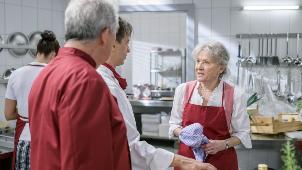 Hildegard, Robert und André bei "Sturm der Liebe"