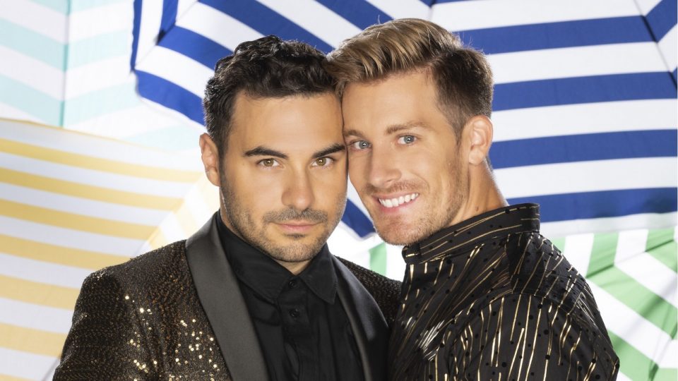 Lars Steinhöfel und Dominik Schmitt im "Sommerhaus der Stars"